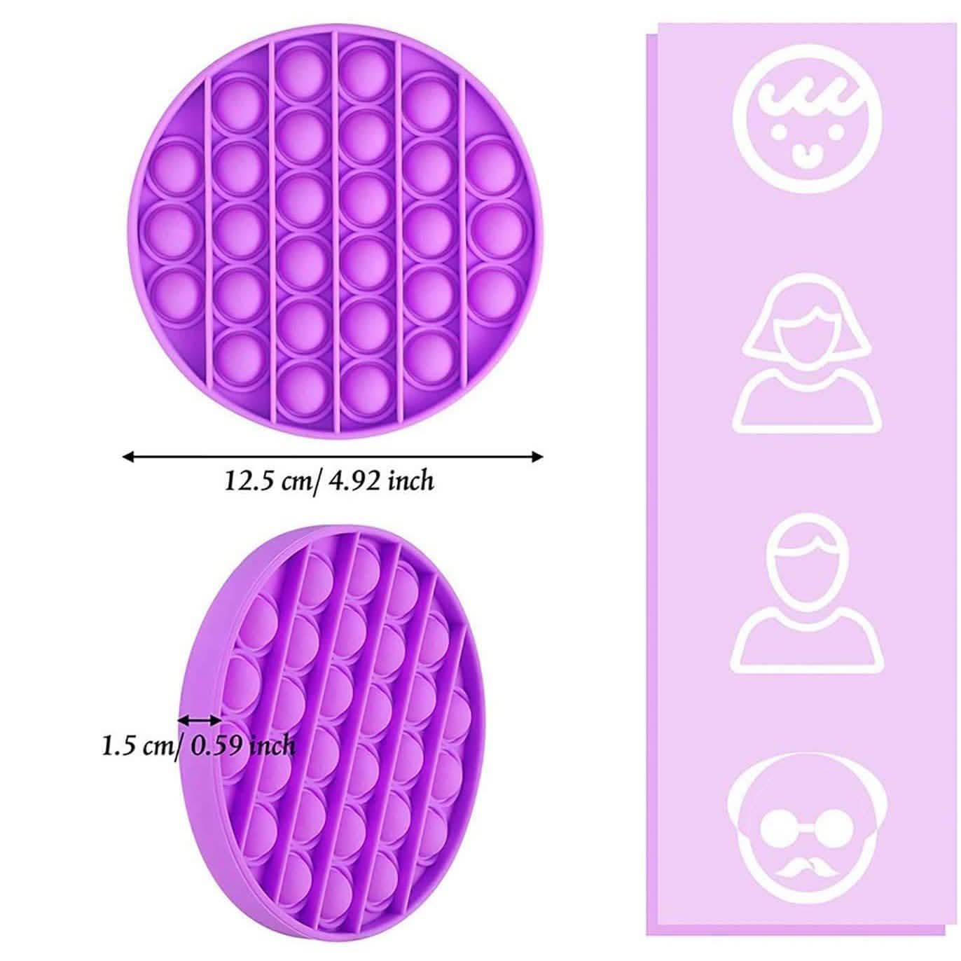3-Pieces: Bubble Squeeze Sensory Fidget Toy