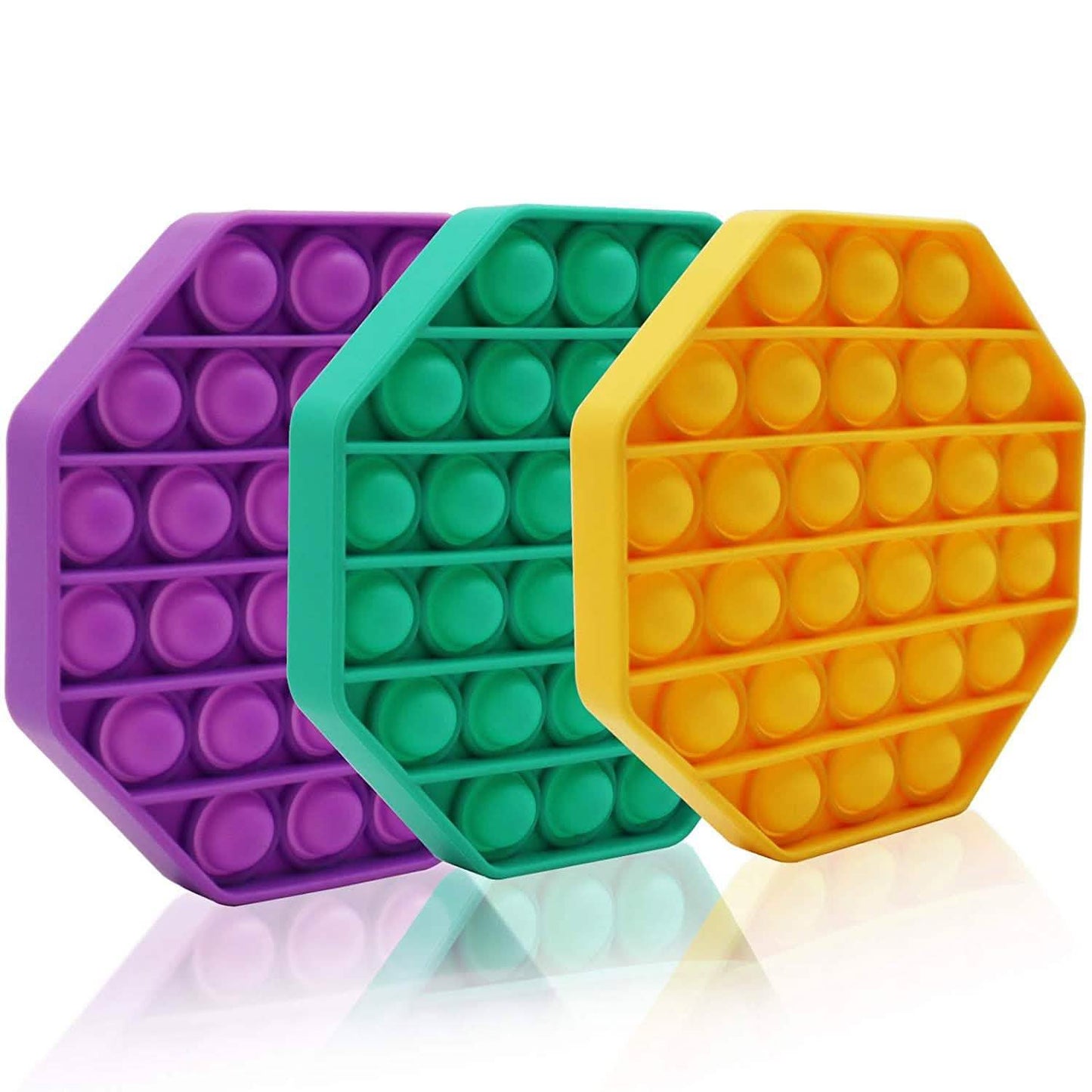 3-Pieces: Bubble Squeeze Sensory Fidget Toy