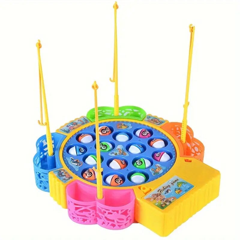 Electric Music Spinning Fishing Disc Toy Set