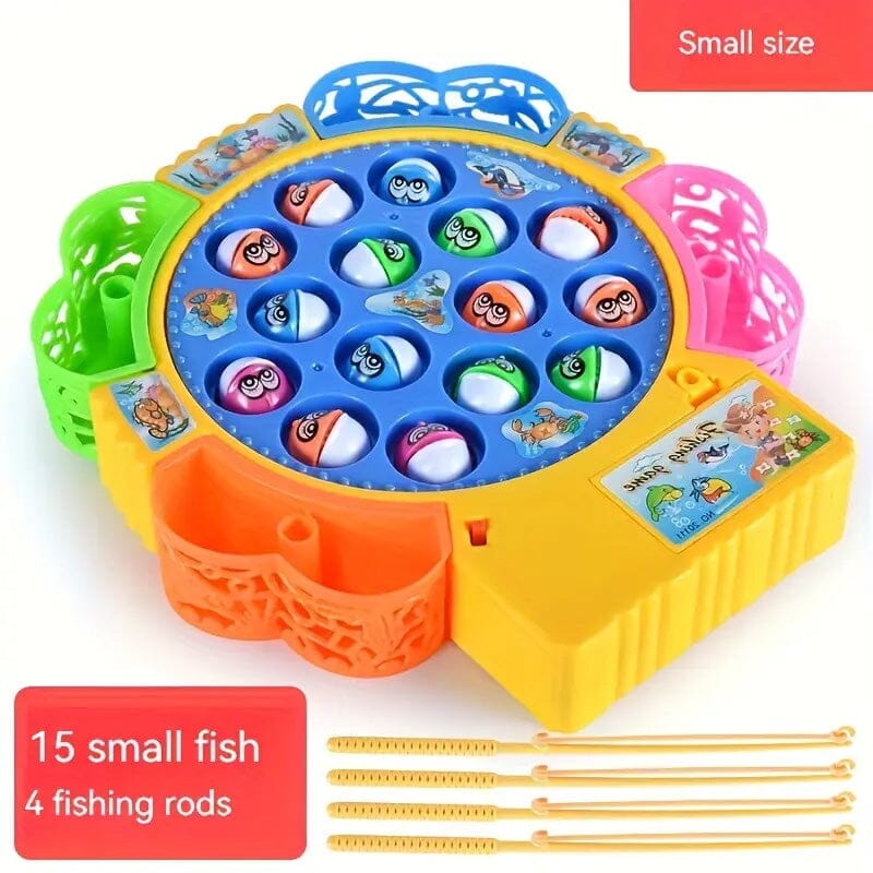 Electric Music Spinning Fishing Disc Toy Set