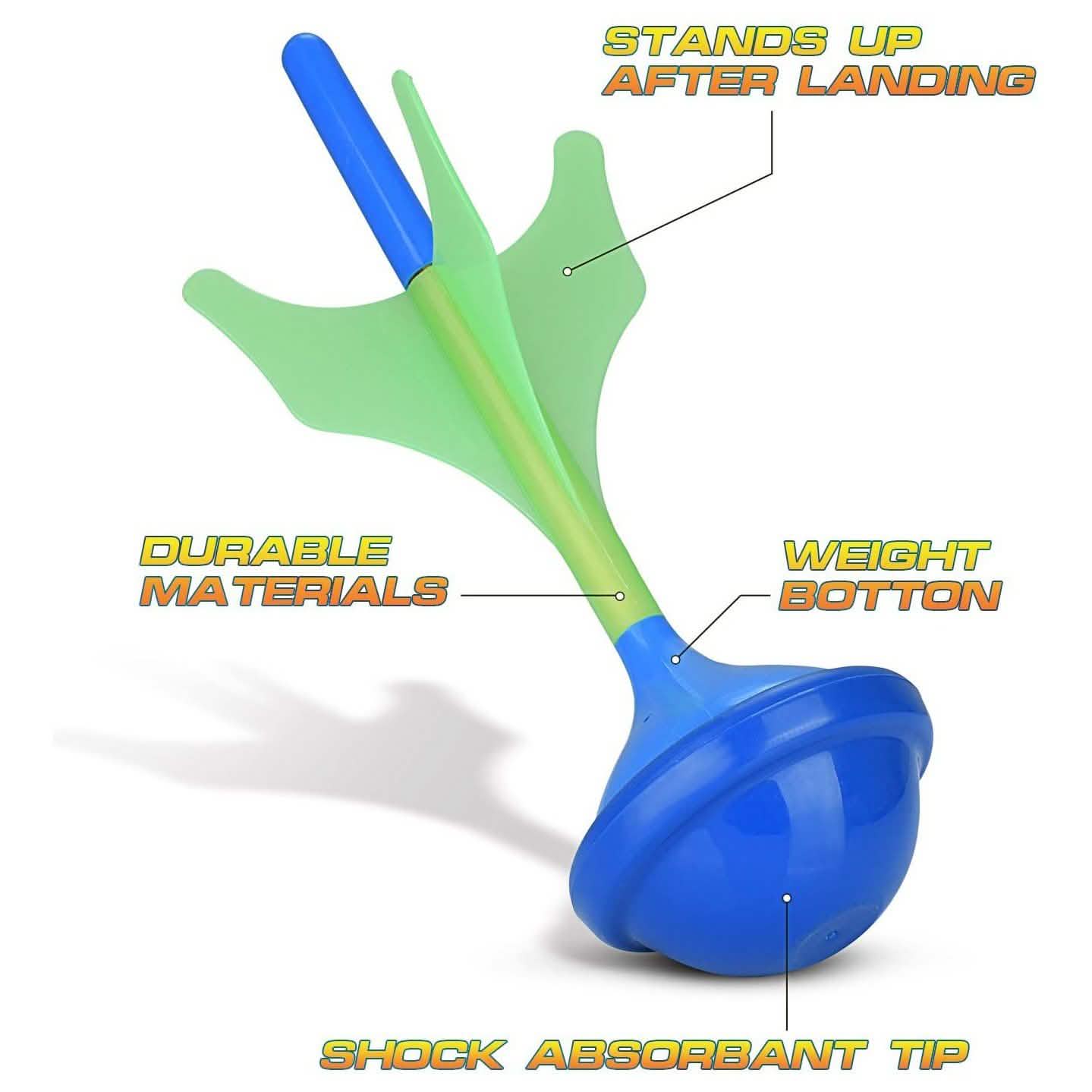 Glow in The Dark Lawn Darts Game Outdoor Backyard Toy for Kids & Adults